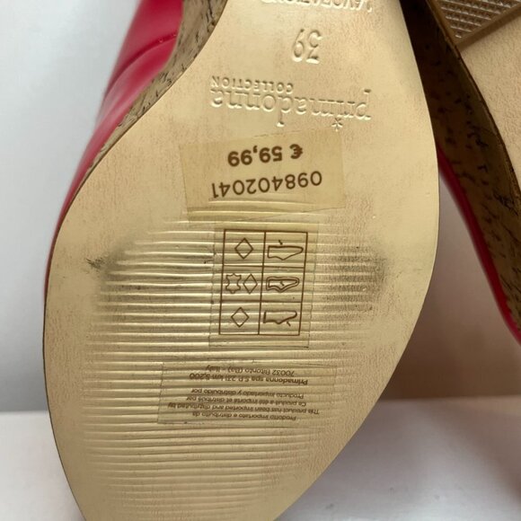 Primadonna Collection Women's Hot Pink Leather Platform Shoes -EU Size 39 (US 8) - Picture 6 of 6